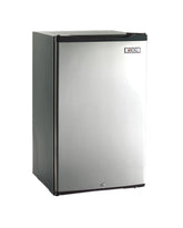 AOG Refrigerator 4.2 cu. ft. featuring a sleek design with interior light, security lock, and reversible door hinge, perfect for outdoor settings.